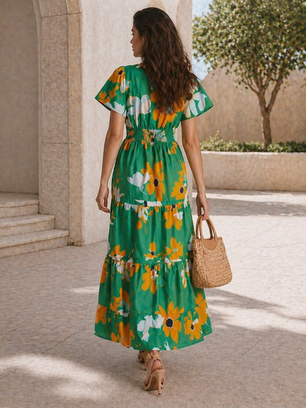 Maeve Anthropologie The Somerset Maxi Dress Kelly - Picture 3 of 9